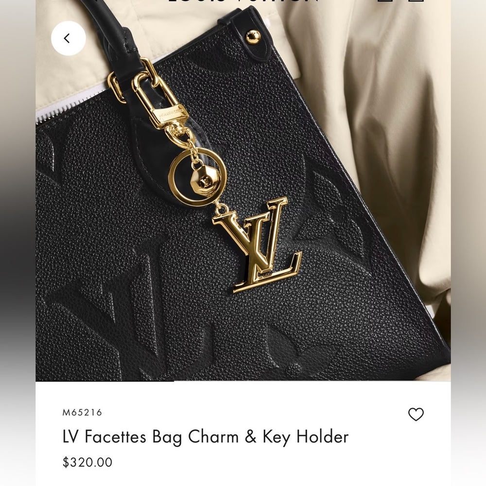 Louis Vuitton Facettes Bag Charm and key holder